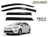 Toyota Prius TXR Air Press Sun Visor Without Chrome designed for 2009-2015 models, providing subtle yet effective protection against weather elements.
