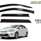 Toyota Prius TXR Air Press Sun Visor Without Chrome designed for 2009-2015 models, providing subtle yet effective protection against weather elements.
