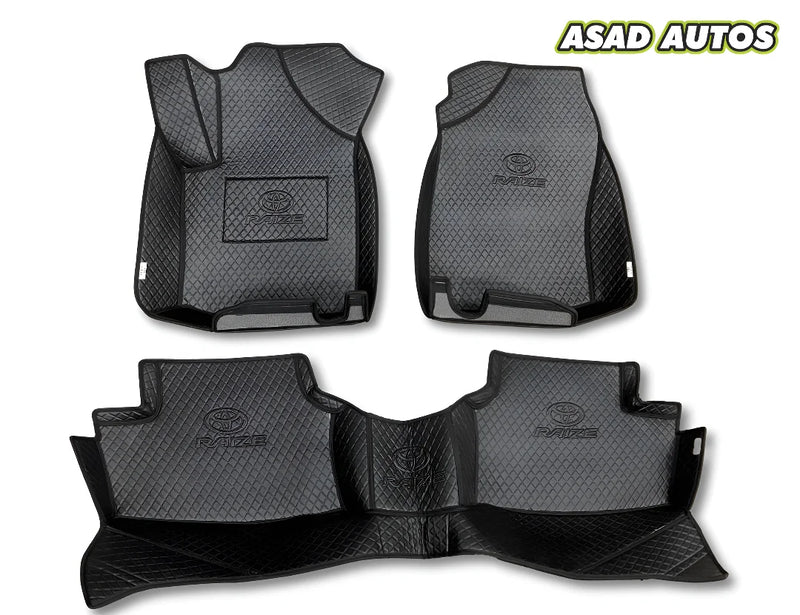 Toyota Raize 12D Floor Mats – Luxury Custom Fit, Waterproof & Durable