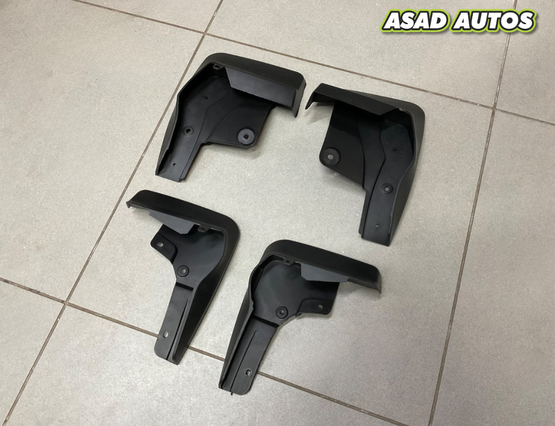 Toyota Raize GR mud flaps installed on rear wheels