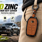 Toyota Revo key cover with zinc alloy frame and leather texture