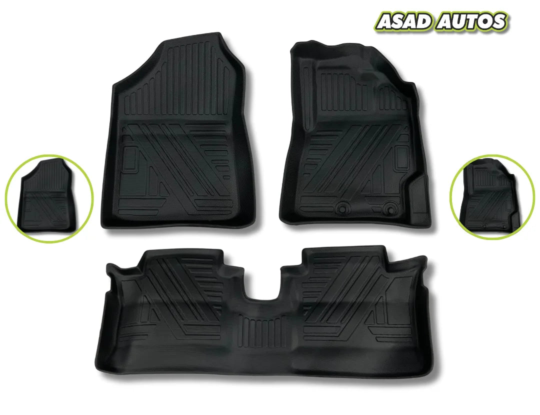 Toyota Vitz 2010-2025 TPE A+ Quality Car Floor Mats Premium Quality