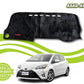 Toyota Vitz dashboard mat providing UV protection and enhancing interior style.
