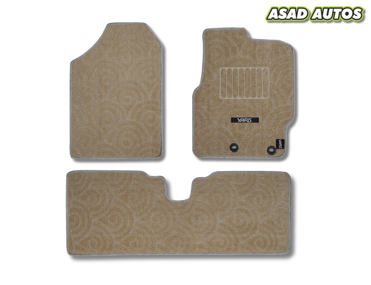 Toyota Yaris (PAK) 2018-2025 Premium Carpet Car Floor Mats – Custom Fit & Luxury Interior Protection