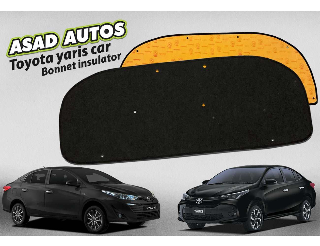 Toyota Yaris 2018–2025 Bonnet Insulator – Heat & Noise Reduction Engine Pad

