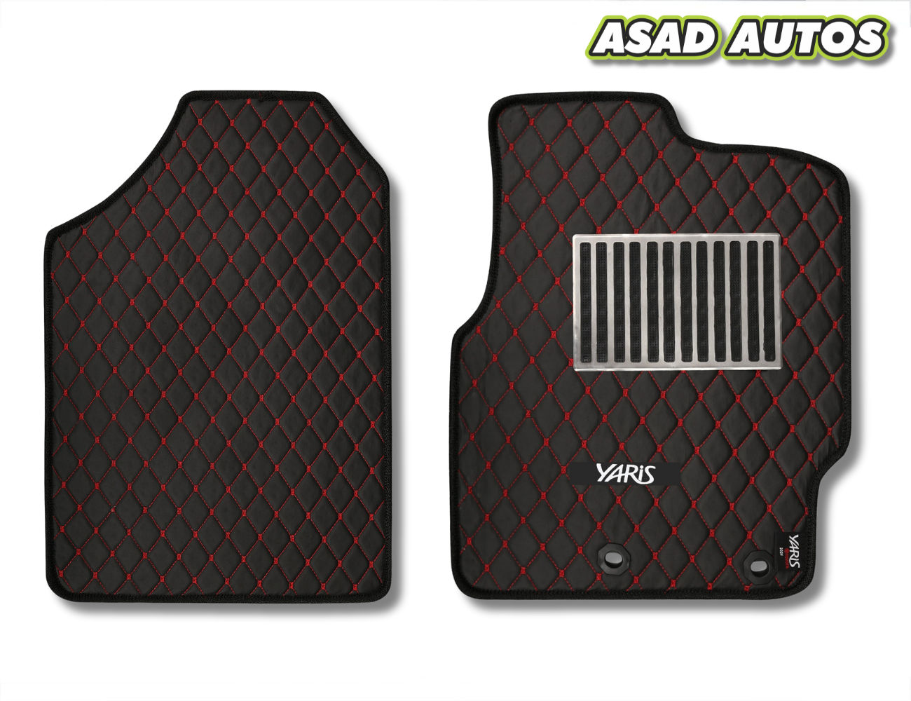 Toyota Yaris 7D Luxury Car Floor Mats (2021–Present) – Custom Fit & Premium Design