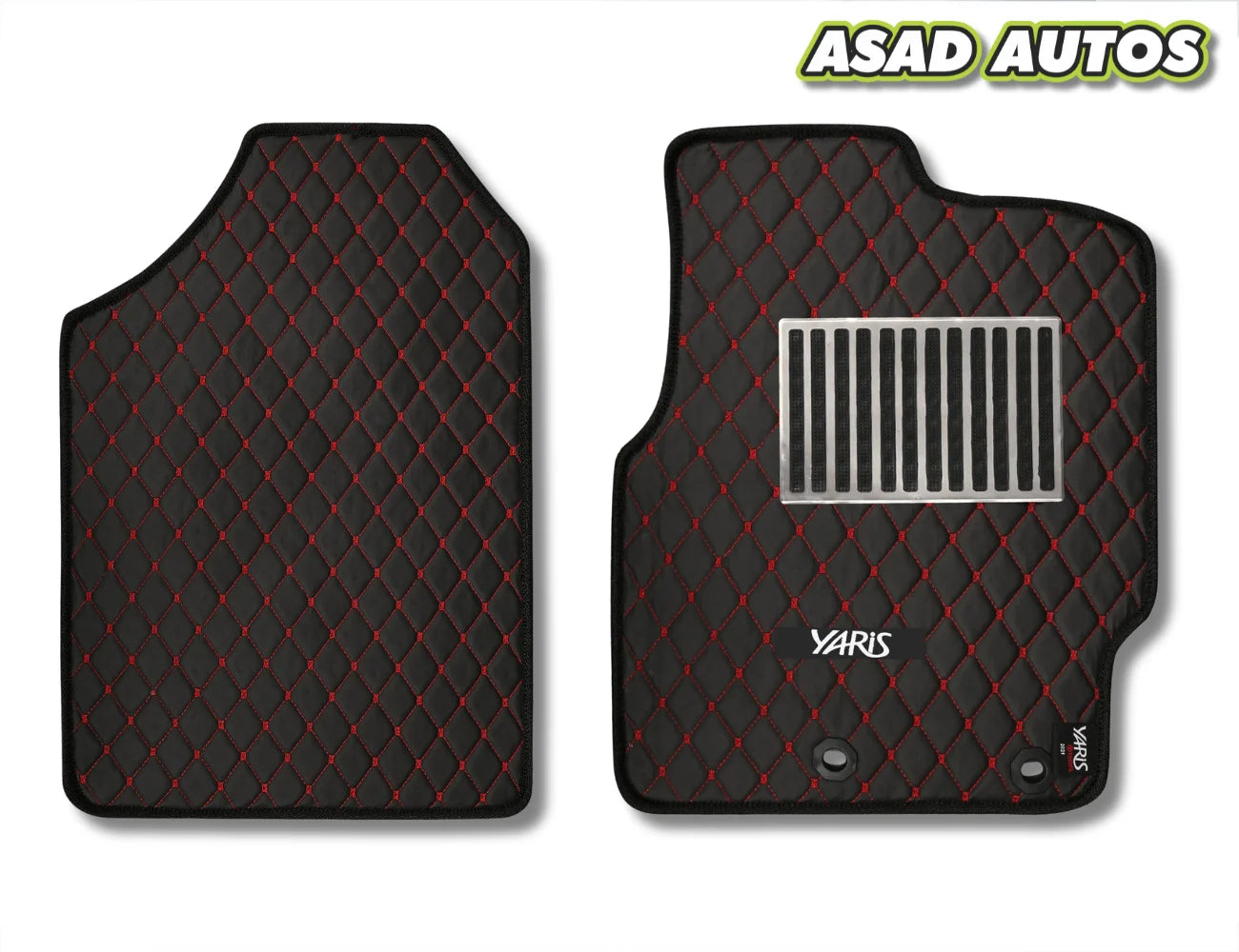 Toyota Yaris 7D Luxury Car Floor Mats (2021–Present) – Custom Fit & Premium Design