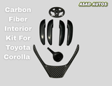 Toyota Corolla 2014-2024 Carbon Fiber Interior Kit
