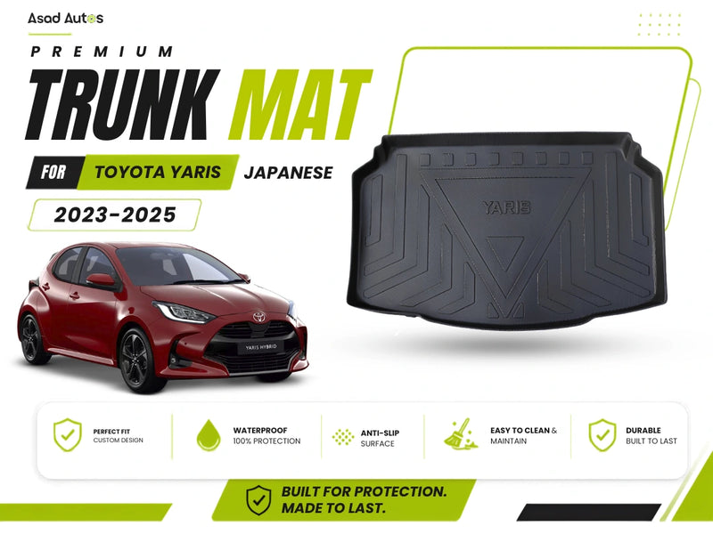Toyota Yaris Japanese 2023–2025 Hatchback TPE Plastic Car Trunk Mat