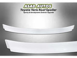 Toyota Yaris roof spoiler with a sleek, aerodynamic design for a sporty and modern look.
