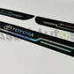 Toyota door sill plate sticker plastic carbon fiber anti scratch scuff protector 4 piece set for car door entry protection