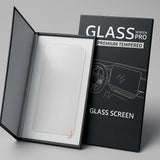 Transparent tempered glass protector for Hyundai Sonata 2022–2024 LCD infotainment screen and digital meter cluster protection film for scratch resistance and clear visibility