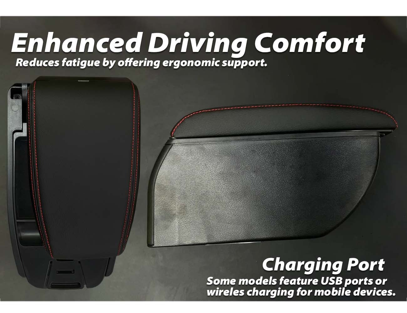 Universal Car Arm Console Box with ergonomic design, extra storage, and compatibility for most car models.
