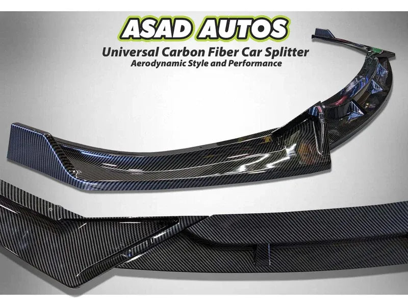 Universal Car Splitter for enhanced aerodynamics and a sporty design, compatible with most vehicle models.
