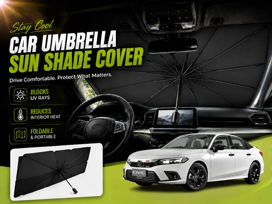 Universal Car Umbrella Sun Shade Cover for Honda Civic 2022–2026