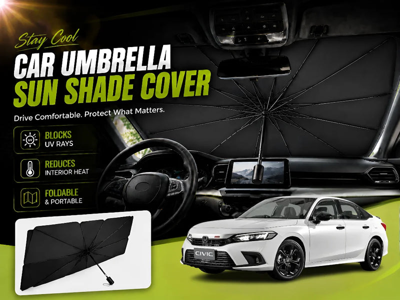 Universal Car Umbrella Sun Shade Cover for Honda Civic 2022–2026