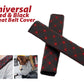 Universal Red & Black Seat Belt Cover - Premium Comfort & Stylish Design