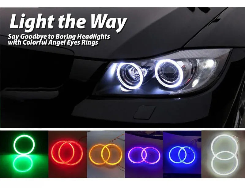 Universal Ring Headlight DRL Fog Light offering stylish design and high-performance lighting for enhanced visibility and safety.
