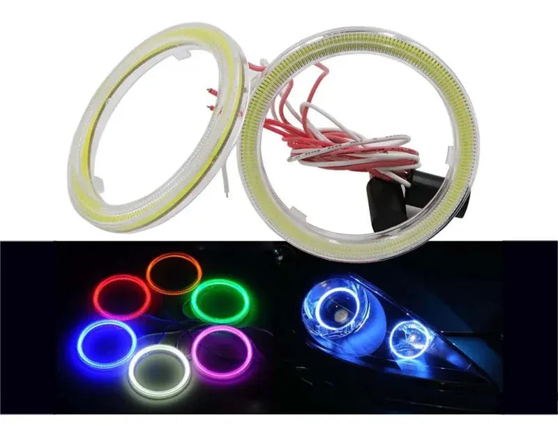 Universal Ring Headlight DRL Fog Light offering stylish design and high-performance lighting for enhanced visibility and safety.
