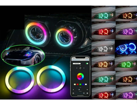 Universal Ring Headlight DRL Fog Light offering stylish design and high-performance lighting for enhanced visibility and safety.
