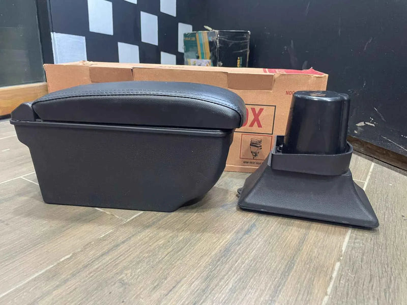 Universal arm rest console box – replacement armrest for car with cushion comfort