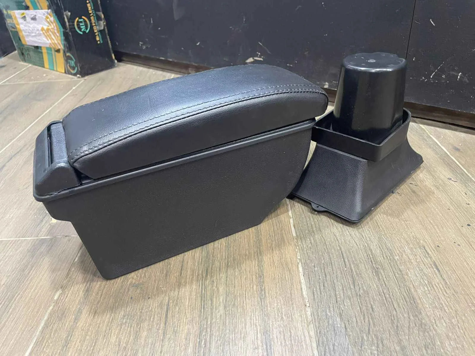 Universal arm rest console box – replacement armrest for car with cushion comfort