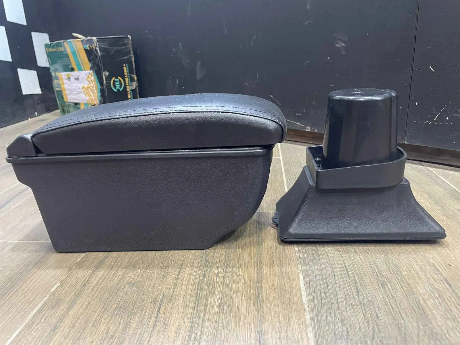 Universal arm rest console box – replacement armrest for car with cushion comfort