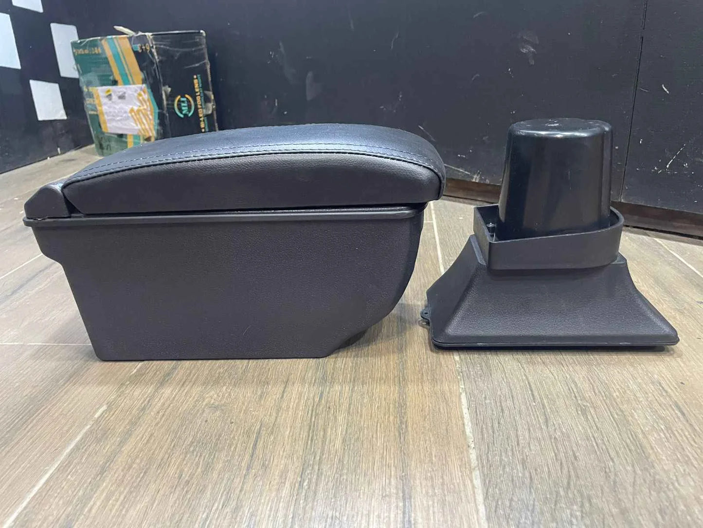 Universal arm rest console box – replacement armrest for car with cushion comfort