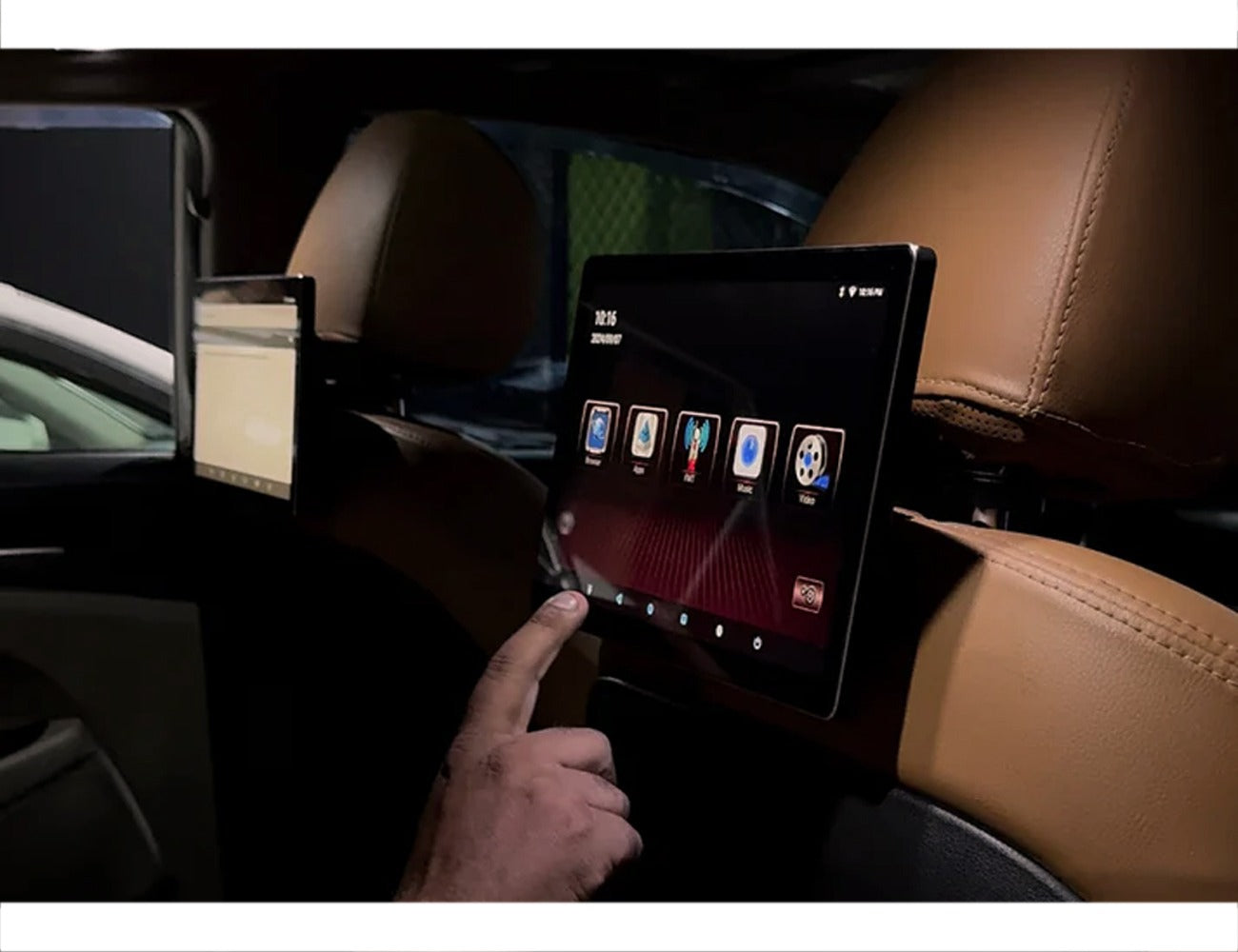 Car Universal Headrest Screen Multimedia Android Panel LCD for Both Se ...