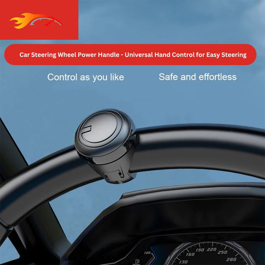 "Universal steering wheel knob for effortless turning and parking"
