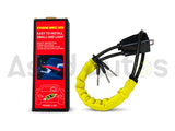 Universal steering wheel lock with black cable Model L101