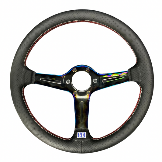 XT Racing 14 inch 350MM Titanium Steering Wheel