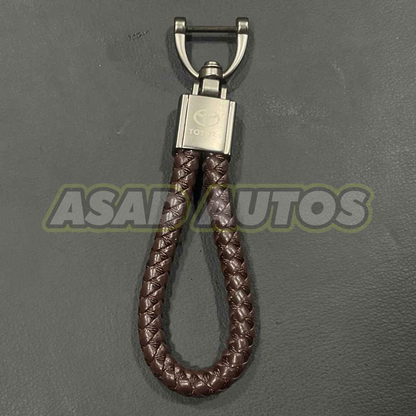 Durable and Stylish Car Key Chains/Rings for Toyota - High-Quality Alloy and Microfiber Design