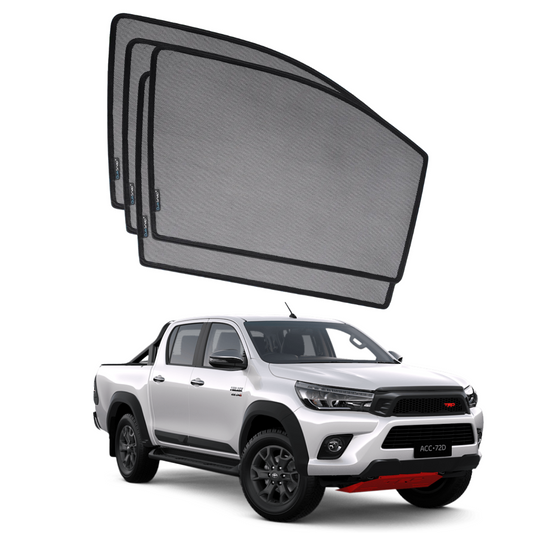 Quik Snap Window Sun Shades (Car Pardy) For Toyota Hilux Rivo 2015-2023 SUV