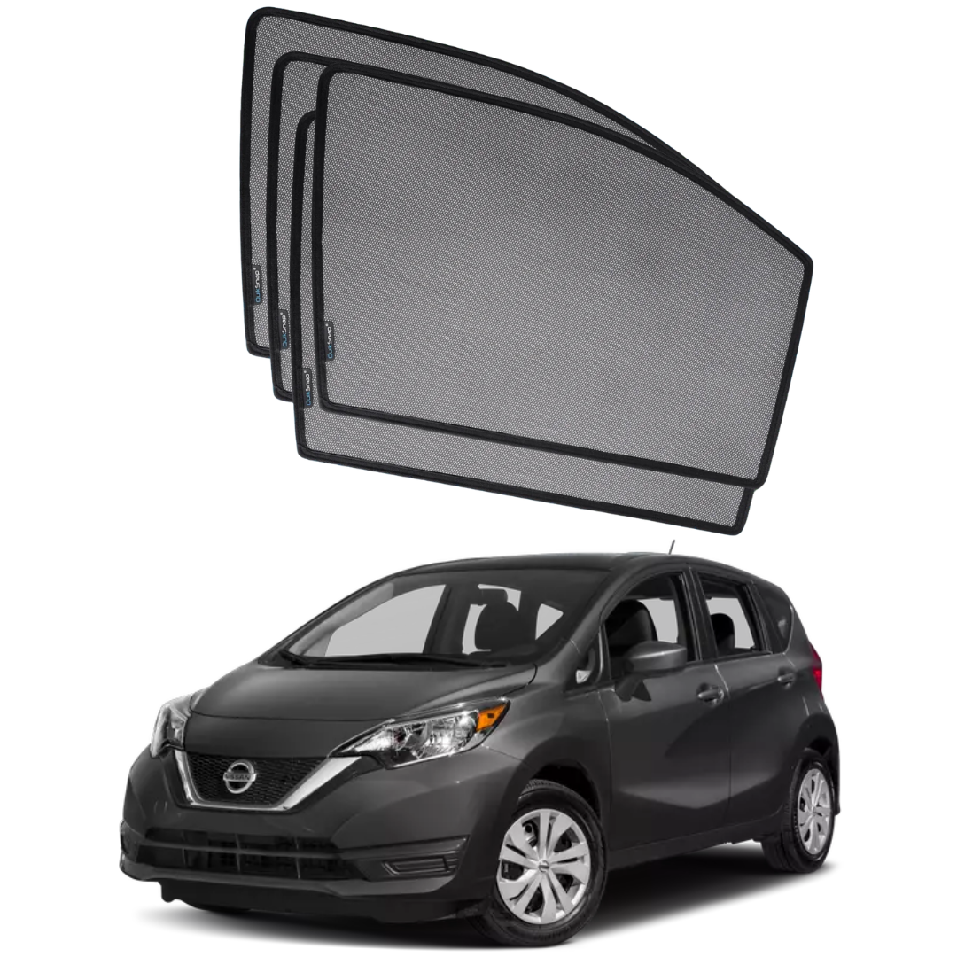 Quik Snap Window Sun Shades (Car Pardy) For Nissan Versa Note 2014-2019 Hatchback