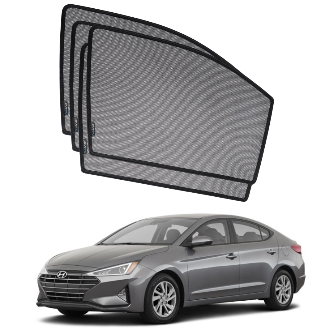 Quik Snap Window Sun Shades (Car Pardy) For Hyundai Elantra 2017-2023 Sedan