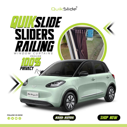 QuikSlide Sliders Railing Curtains for MG Binguo EV Gen1 2026