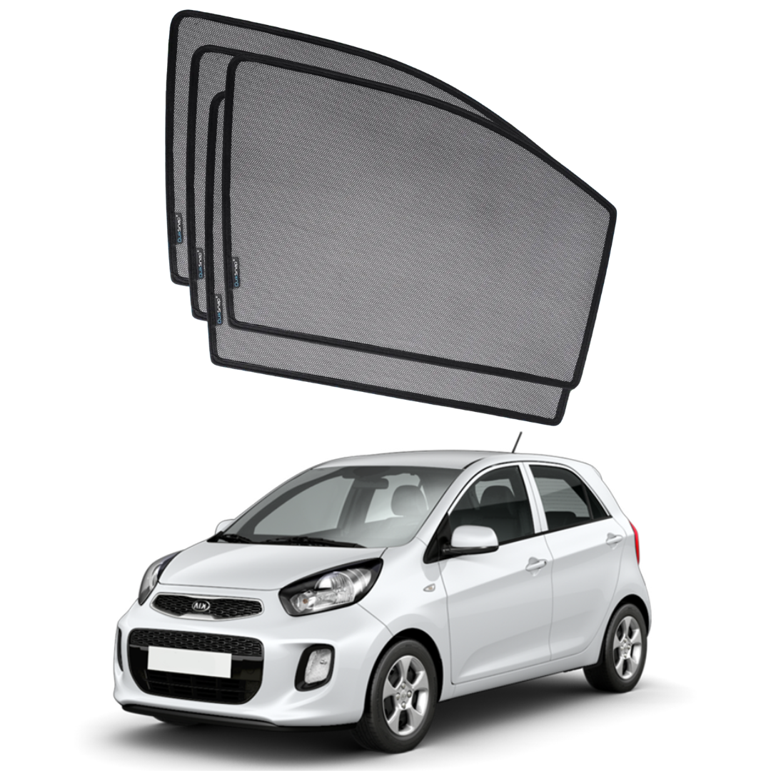 Quik Snap Window Sun Shades (Car Pardy) For Kia Picanto 2019-2023 Hatchback