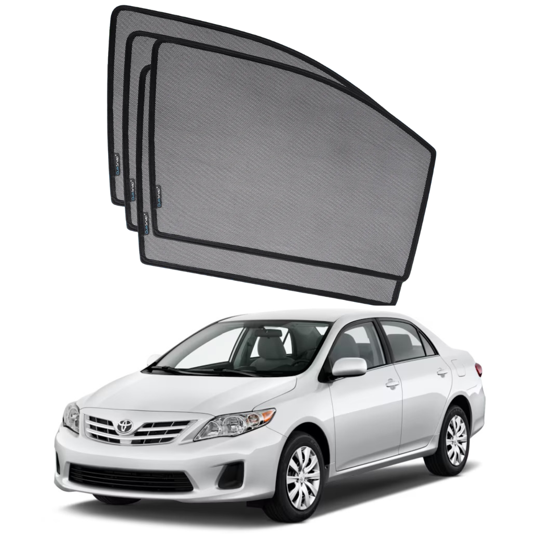 Quik Snap Window Sun Shades (Car Pardy) For Toyota Corolla Sedan 2009-2013