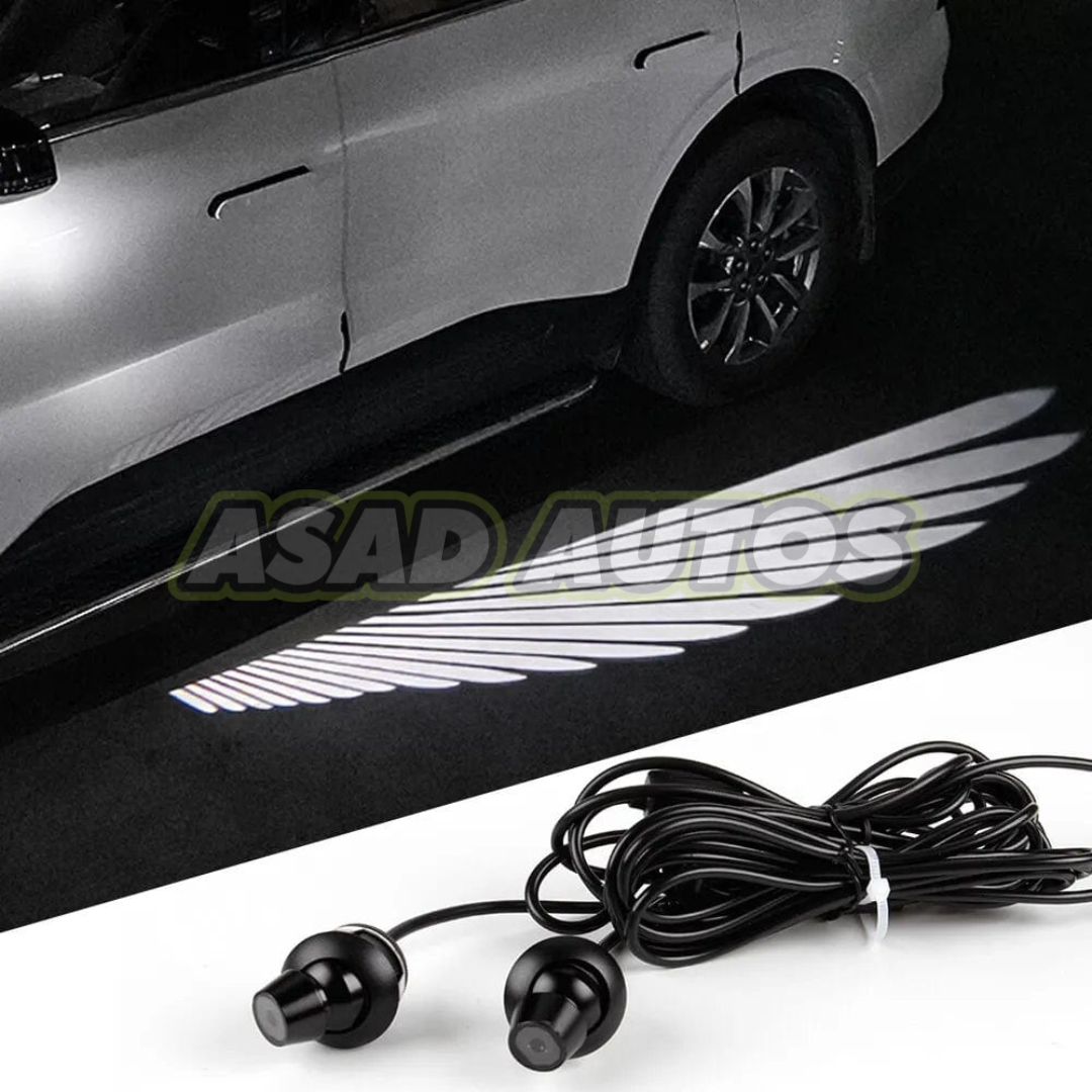 Universal 2 Pcs Car Door Projector Angel Wings Light: