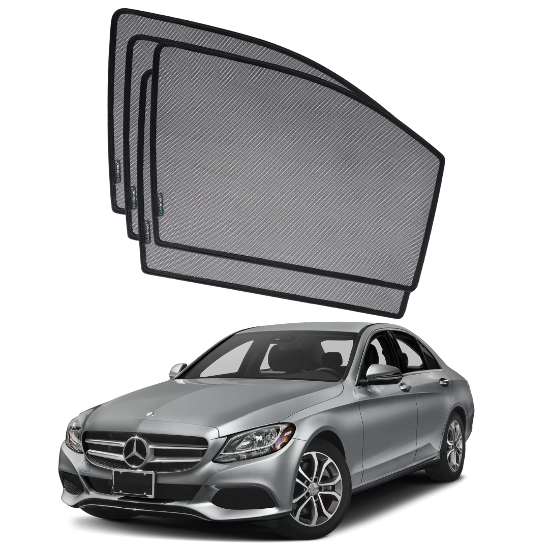 Quik Snap Window Sun Shades (Car Pardy) For Mercedes C Class 2015-2020 VIP Sedan