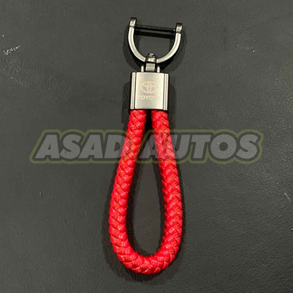 Durable and Stylish Car Key Chains/Rings for Toyota - High-Quality Alloy and Microfiber Design