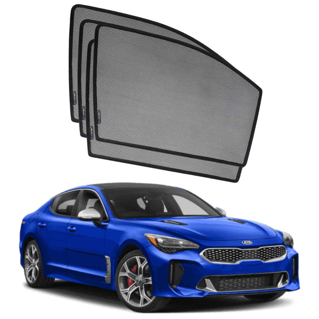 Quik Snap Window Sun Shades (Car Pardy) For Kia Stinger 2018-2022 VIP Sedan