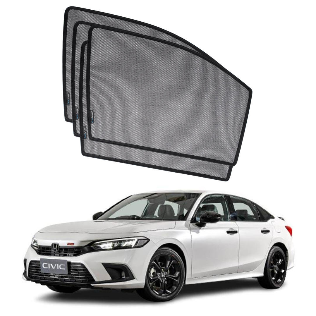 Quik Snap Window Sun Shades (Car Pardy) For Honda Civic 2022-2024 Sedan