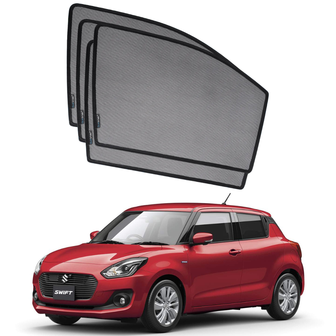 Quik Snap Window Sun Shades (Car Pardy) For Suzuki New Swift 2017-2023 Hatchback