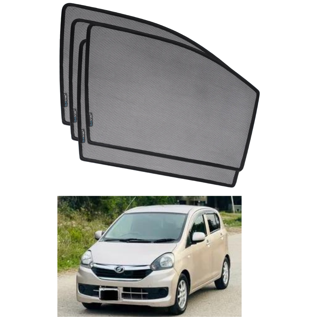 Quik Snap Window Sun Shades (Car Pardy) For OLD MIRA EXI 2014-2017 Crossover