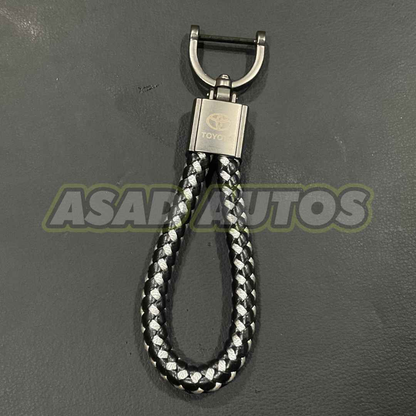 Durable and Stylish Car Key Chains/Rings for Toyota - High-Quality Alloy and Microfiber Design