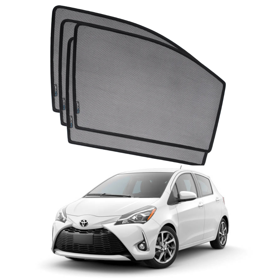 Quik Snap Window Sun Shades (Car Pardy) For Toyota Vitz 2010-2023 HatchBack