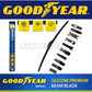 Goodyear Flat Silicone Wiper Blades For Toyota Corolla Axio 2006-2012
