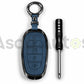5D Zinc Leather Key Cover for Hyundai Sonata 2022–2024